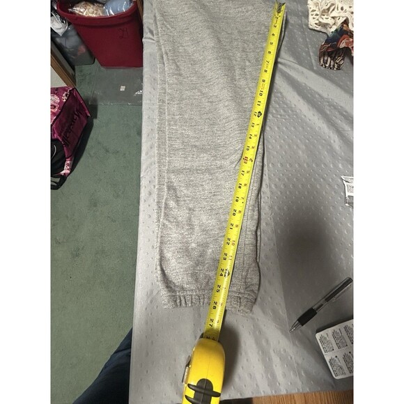 On the Byas Men's Joggers Size Large Gray Drawstring Gray/black Loungewear - Picture 8 of 10